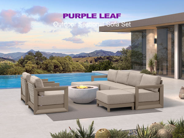 PURPLE LEAF Patio Conversation Set