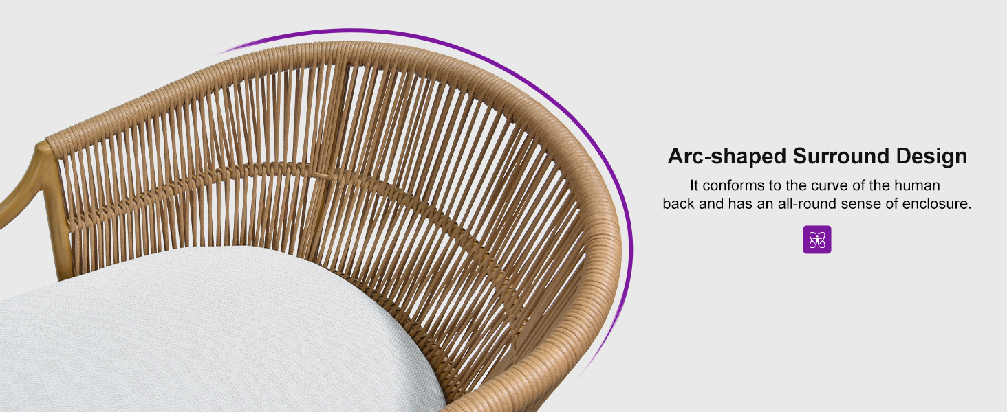 PURPLE LEAF Patio Conversation Set