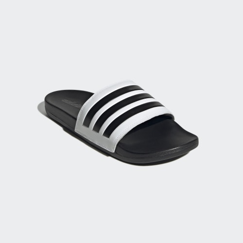 White Adilette Comfort Slides