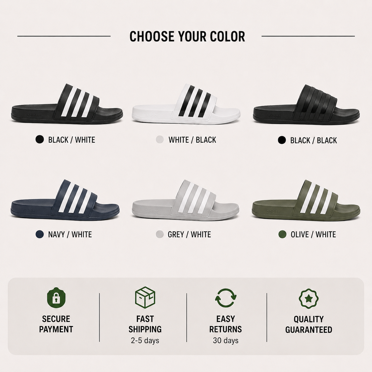 Men's adithtdas Adilette Comfort Slides
