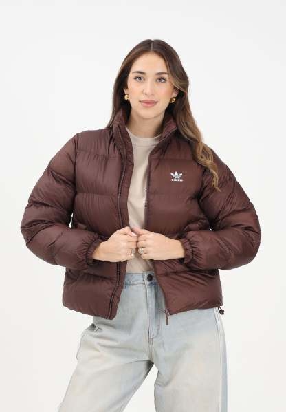 Women's adithtdas Piumino adicolor Short marrone da donna