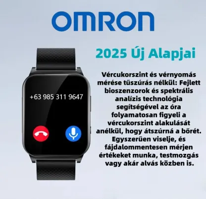 OMRON [Lézerterápia] Nagy pontosságú, non-invazív orvosi vércukorszintmérő okosóra