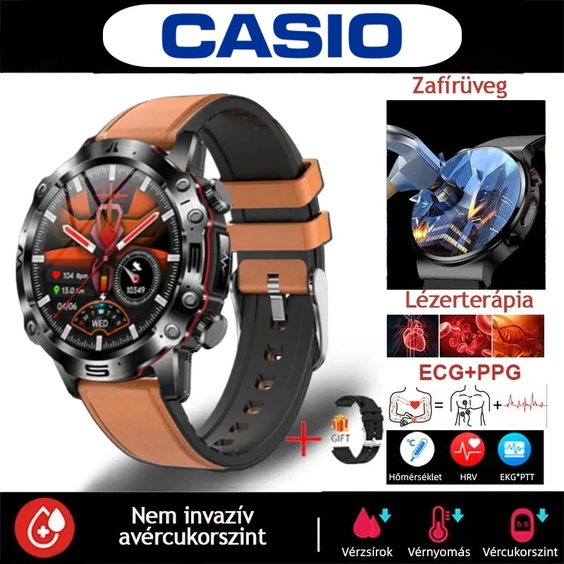 CASIO 2025-ös mérföldköve: az első okosóra, amely képes „olvasni” a tested. Non-invazív vércukorszint-mérés, EKG-elemzés és teljes vízállóság – az egészséged egy helyen