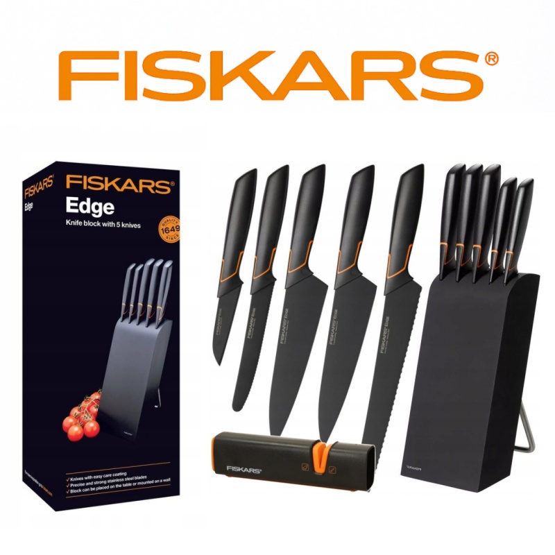 ✨ FISKARS premium késblokk élezővel. Élvezze a főzést műalkotás közepette!