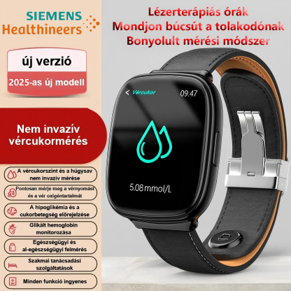 Siemens nagy pontosságú, nem invazív vércukormérő lézerterápiás óra