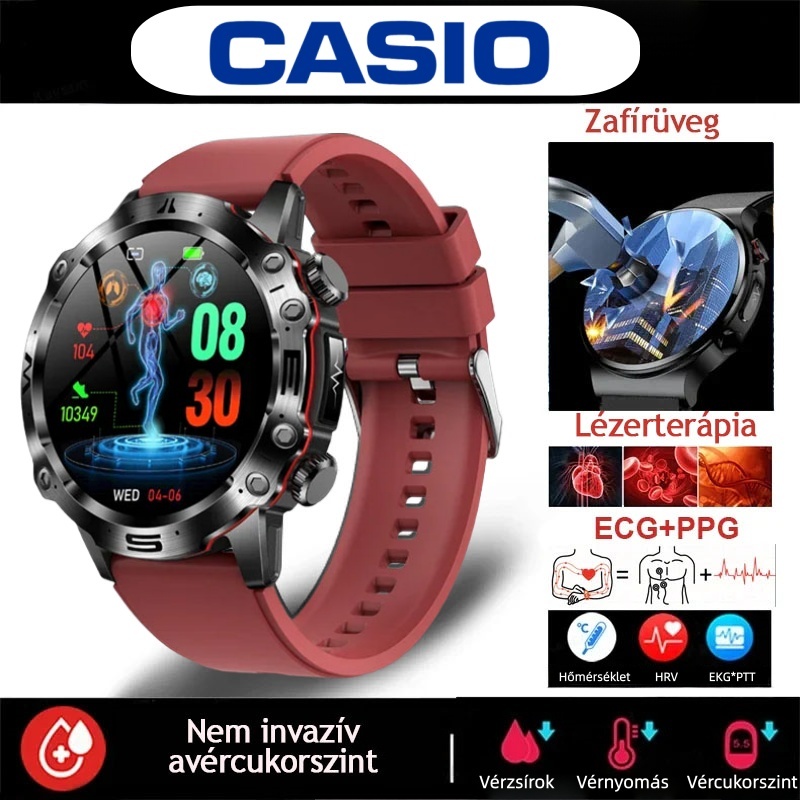 CASIO 2025-ös mérföldköve: az első okosóra, amely képes „olvasni” a tested. Non-invazív vércukorszint-mérés, EKG-elemzés és teljes vízállóság – az egészséged egy helyen