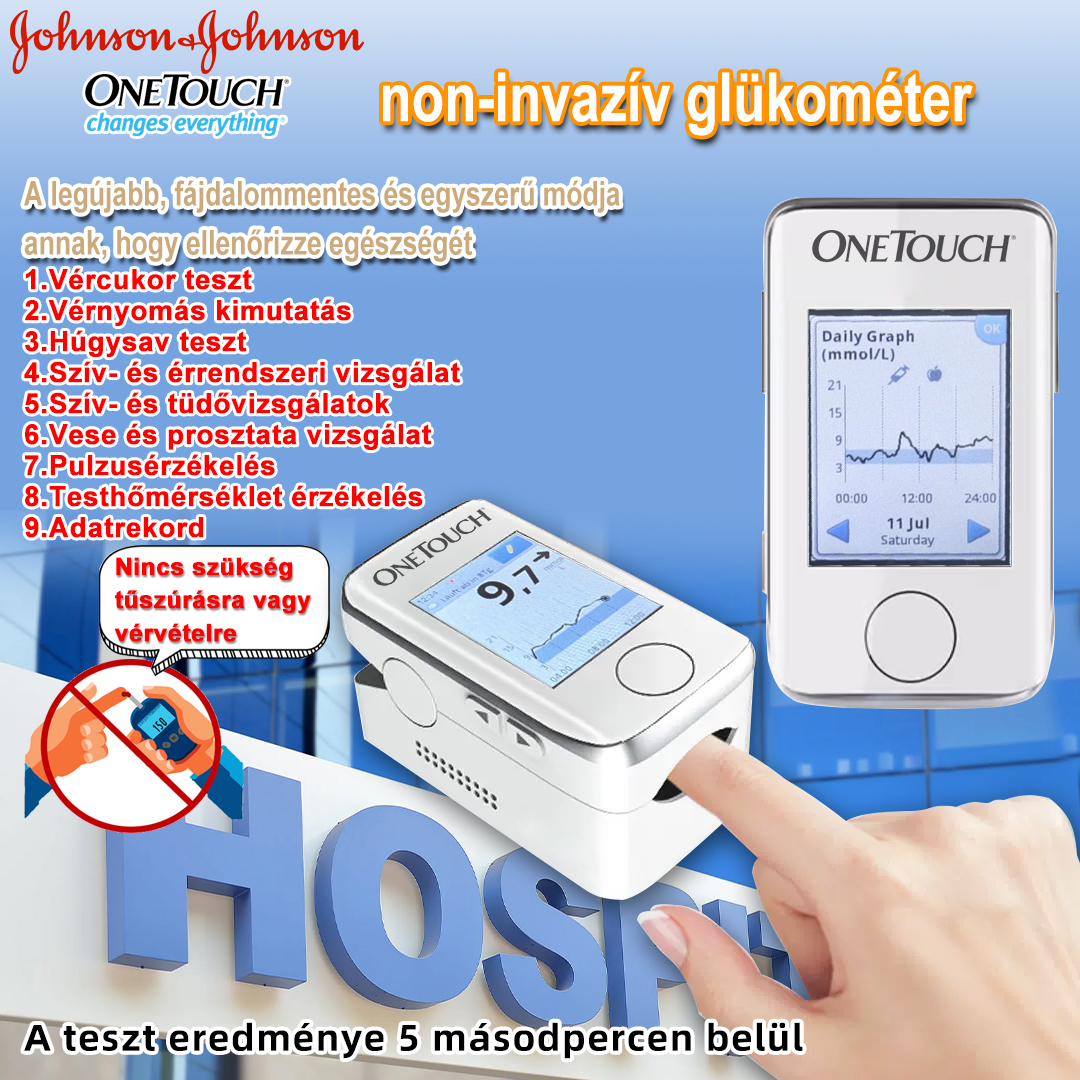 🏥Hiteles amerikai termék] Johnson & Johnson onetouch non-invazív vércukormérő🩸