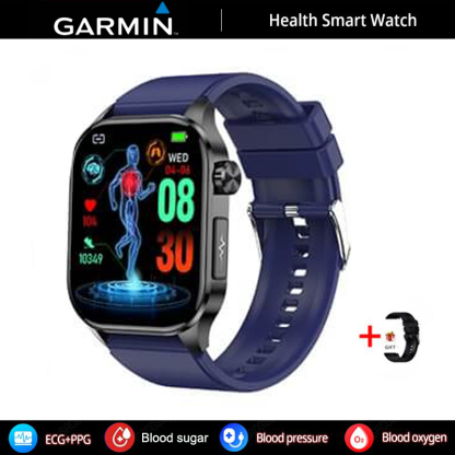 GARMIN AI egészségfigyelő okosóra ⌚️ 2026-os új frissítés! EKG + PPG intelligens mérés – vércukor, vérzsír és húgysav egy órában 🏃‍♂️