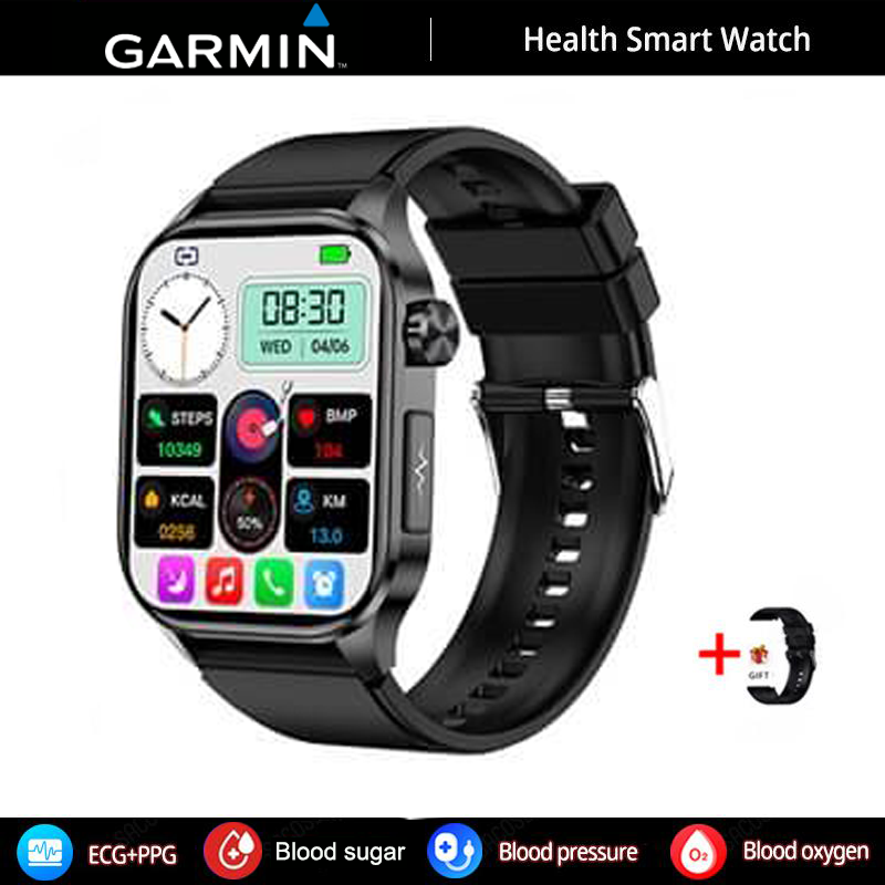 GARMIN AI egészségfigyelő okosóra ⌚️ 2026-os új frissítés! EKG + PPG intelligens mérés – vércukor, vérzsír és húgysav egy órában 🏃‍♂️
