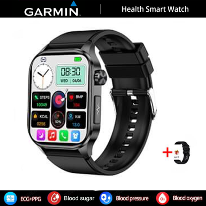 GARMIN AI egészségfigyelő okosóra ⌚️ 2026-os új frissítés! EKG + PPG intelligens mérés – vércukor, vérzsír és húgysav egy órában 🏃‍♂️