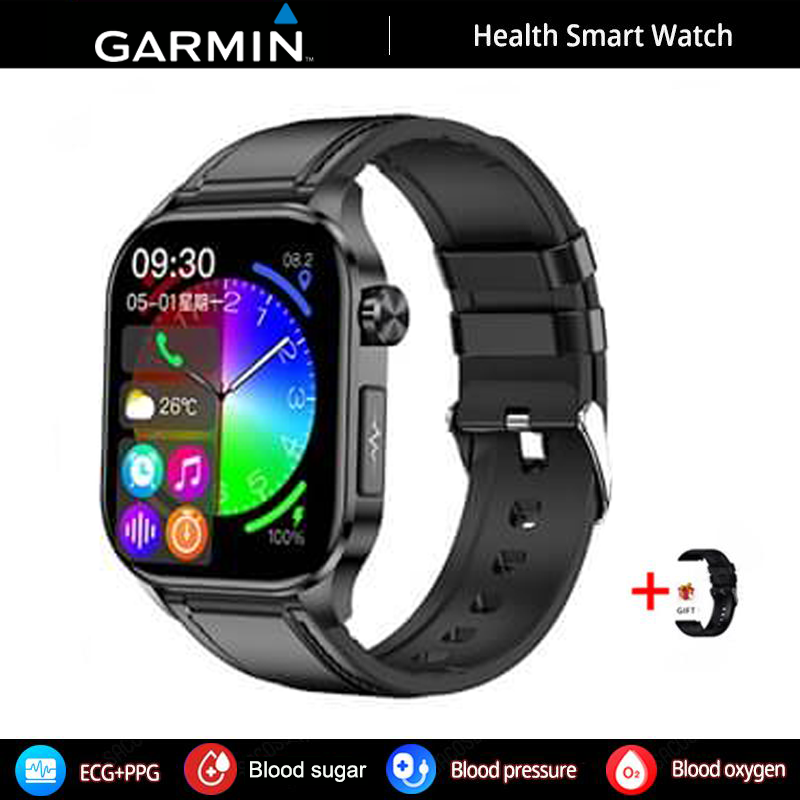 GARMIN AI egészségfigyelő okosóra ⌚️ 2026-os új frissítés! EKG + PPG intelligens mérés – vércukor, vérzsír és húgysav egy órában 🏃‍♂️
