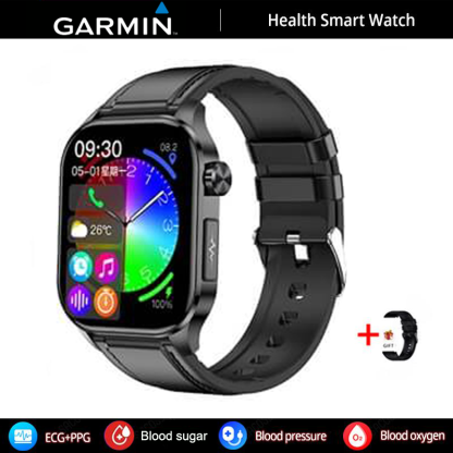GARMIN AI egészségfigyelő okosóra ⌚️ 2026-os új frissítés! EKG + PPG intelligens mérés – vércukor, vérzsír és húgysav egy órában 🏃‍♂️