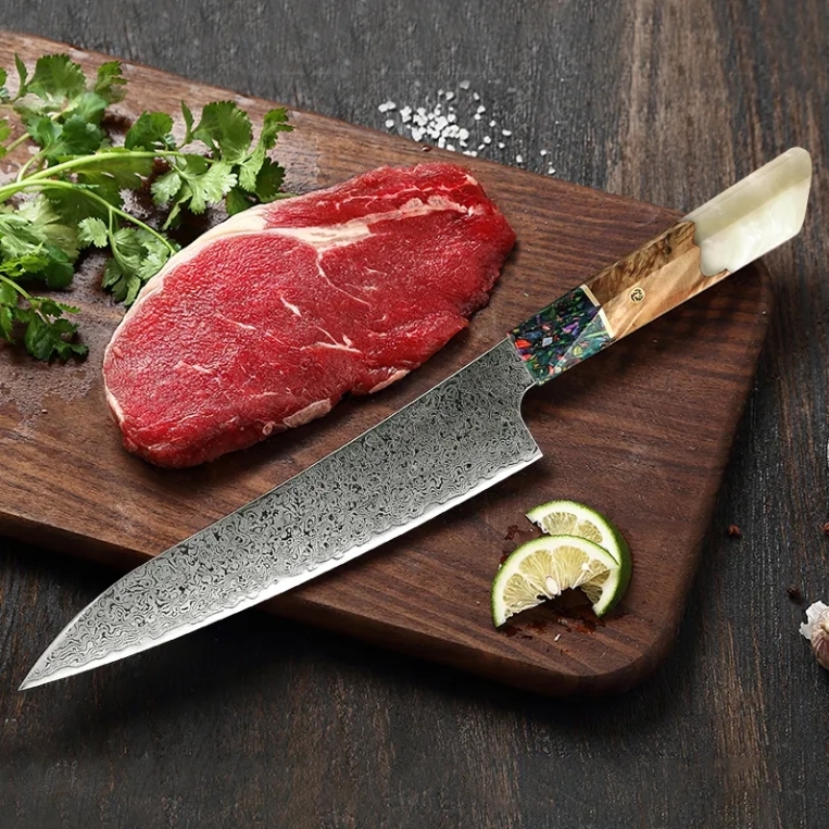 KD 菜刀套装 67 层日本大马士革刀 VG10 钢