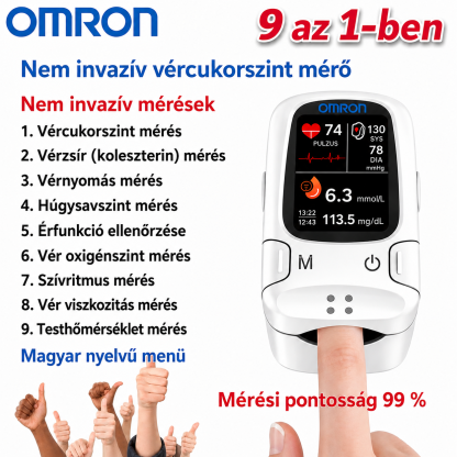 🔥 2026 Az Omron™ piacra dobja az újonnan megjelent, nem invazív, intelligens vércukorszintmérőjét 🔥