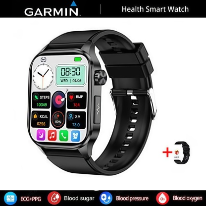 GARMIN AI egészségfigyelő okosóra ⌚️ 2026-os új frissítés! EKG + PPG intelligens mérés – vércukor, vérzsír és húgysav egy órában 🏃‍♂️