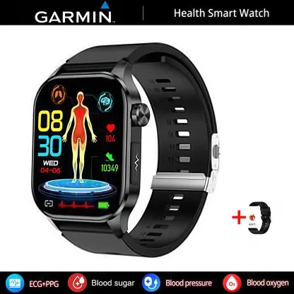 GARMIN AI egészségfigyelő okosóra ⌚️ 2026-os új frissítés! EKG + PPG intelligens mérés – vércukor, vérzsír és húgysav egy órában 🏃‍♂️