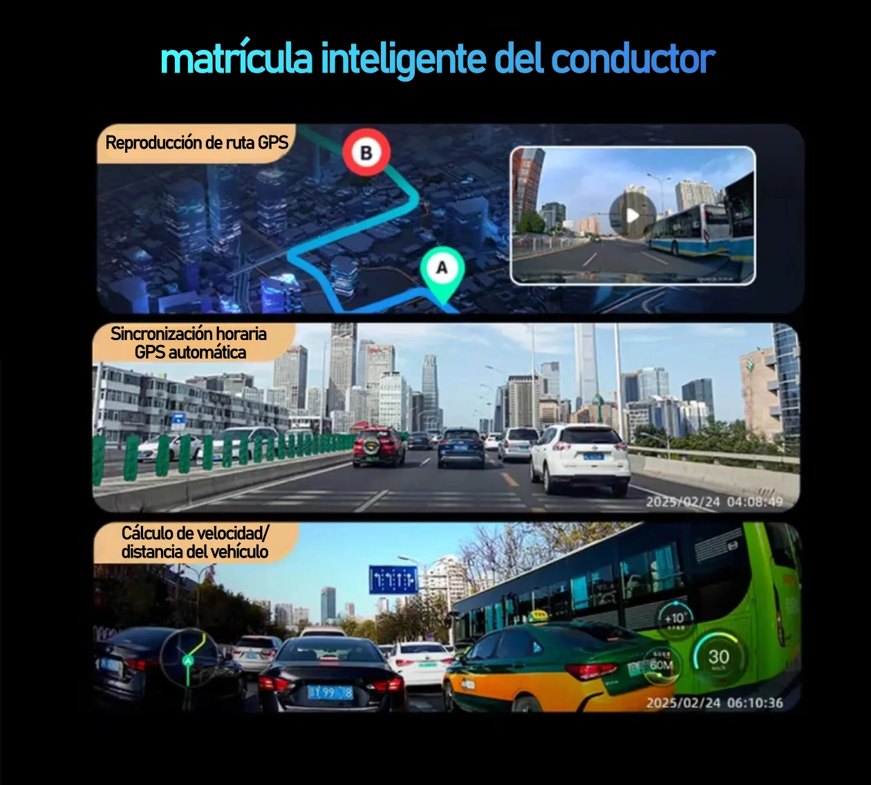 Garmin G980 mesterséges intelligenciával és hangvezérelt autós kamera négy kamerával, 360°-os panorámaképernyővel, 4K Ultra HD éjjellátóval és GPS-követéssel