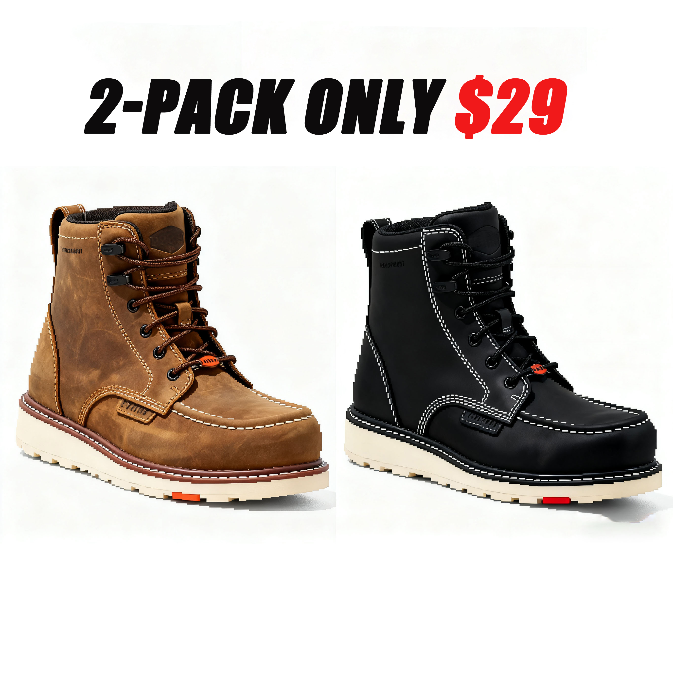 🔥Hot Sale🎁🎉Marin 6” Waterproof (Comp Toe) Men's Waterproof Non-Slip Arch Support Retro Casual Work Boots