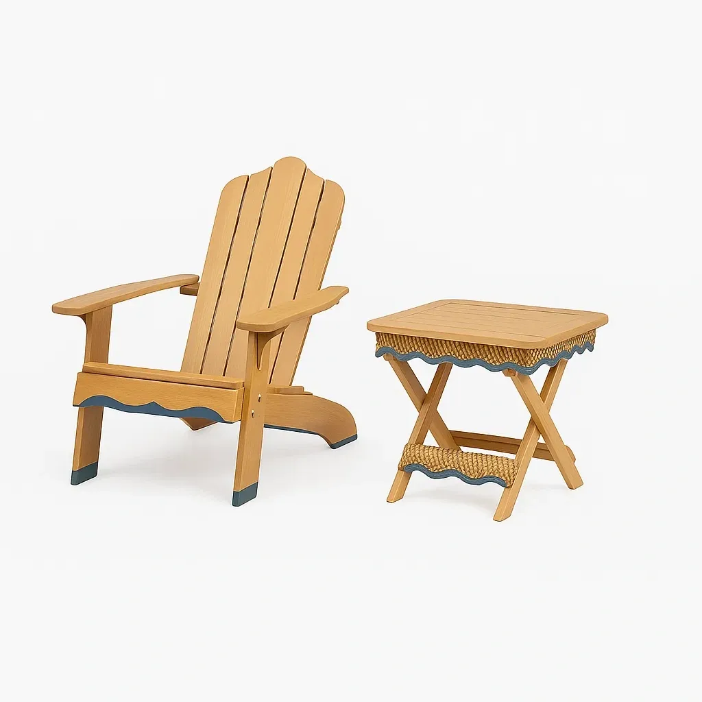Mobilier de terrasse,Ensemble de chaises Adirondack