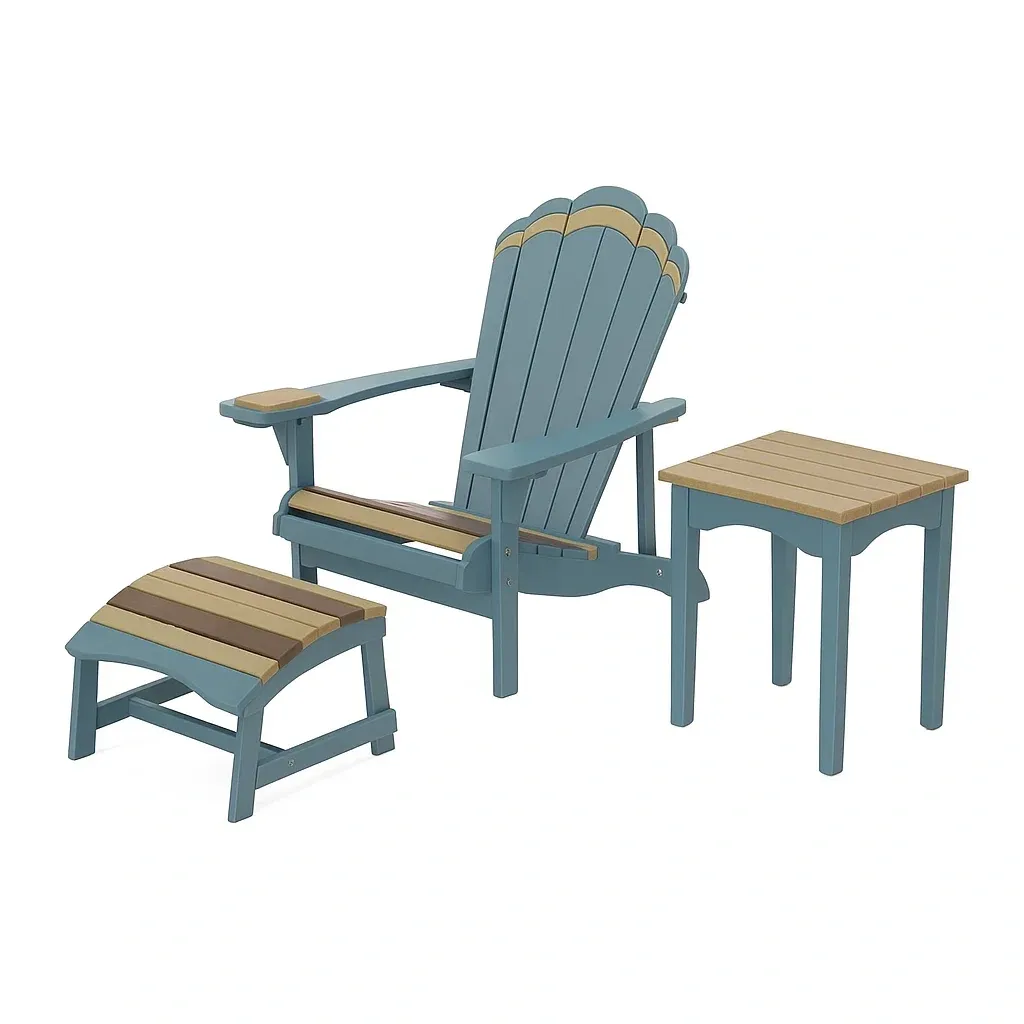 Mobilier de terrasse,Ensemble de chaises Adirondack