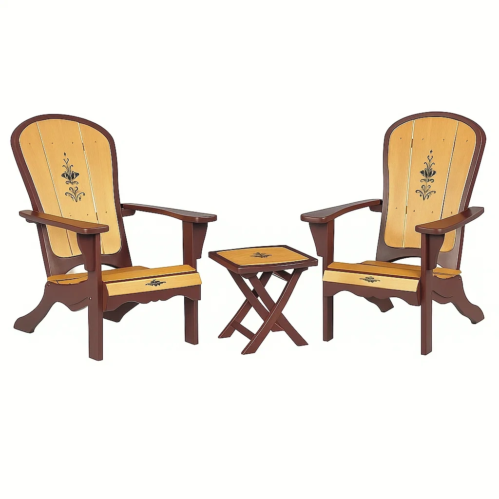 Mobilier de terrasse,Ensemble de chaises Adirondack