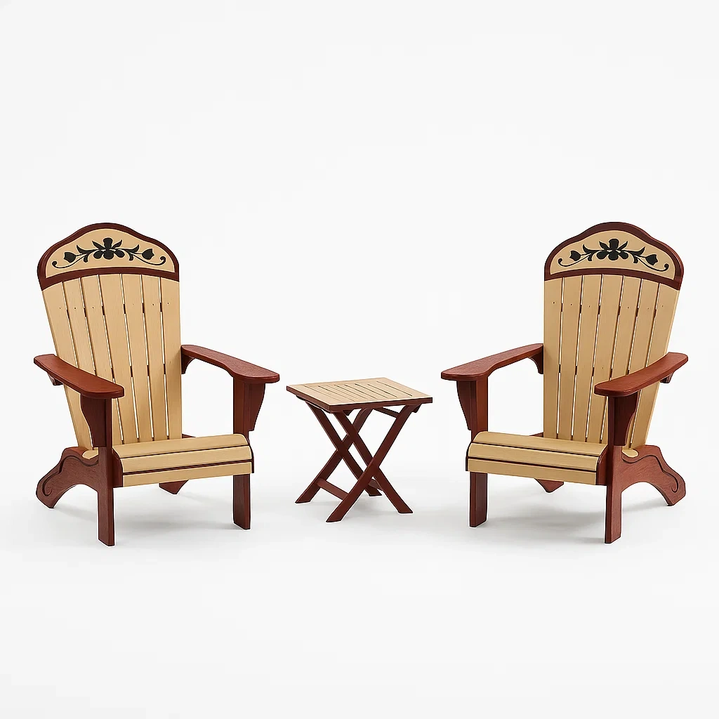 Mobilier de terrasse,Ensemble de chaises Adirondack