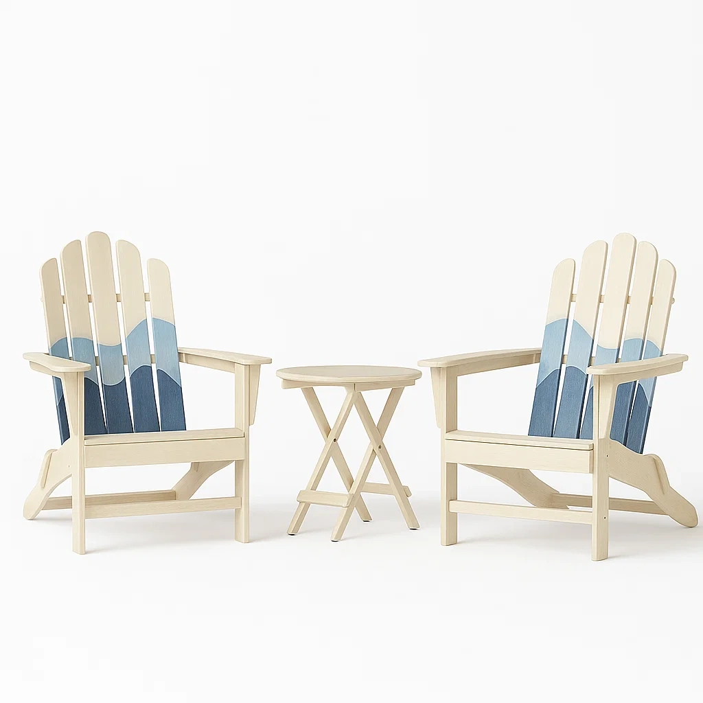 Mobilier de terrasse,Ensemble de chaises Adirondack