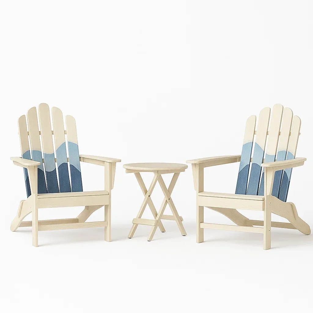 Mobilier de terrasse,Ensemble de chaises Adirondack