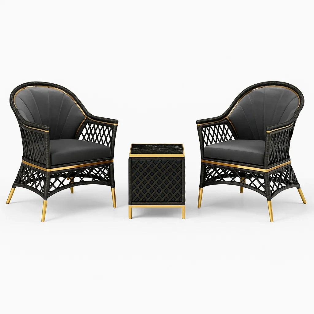 Mobilier de terrasse,Ensemble de mobilier de détente pour terrasse