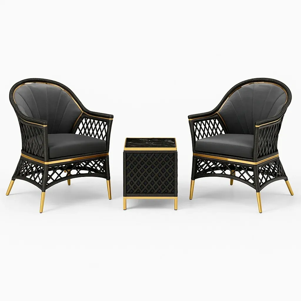 Mobilier de terrasse,Ensemble de mobilier de détente pour terrasse