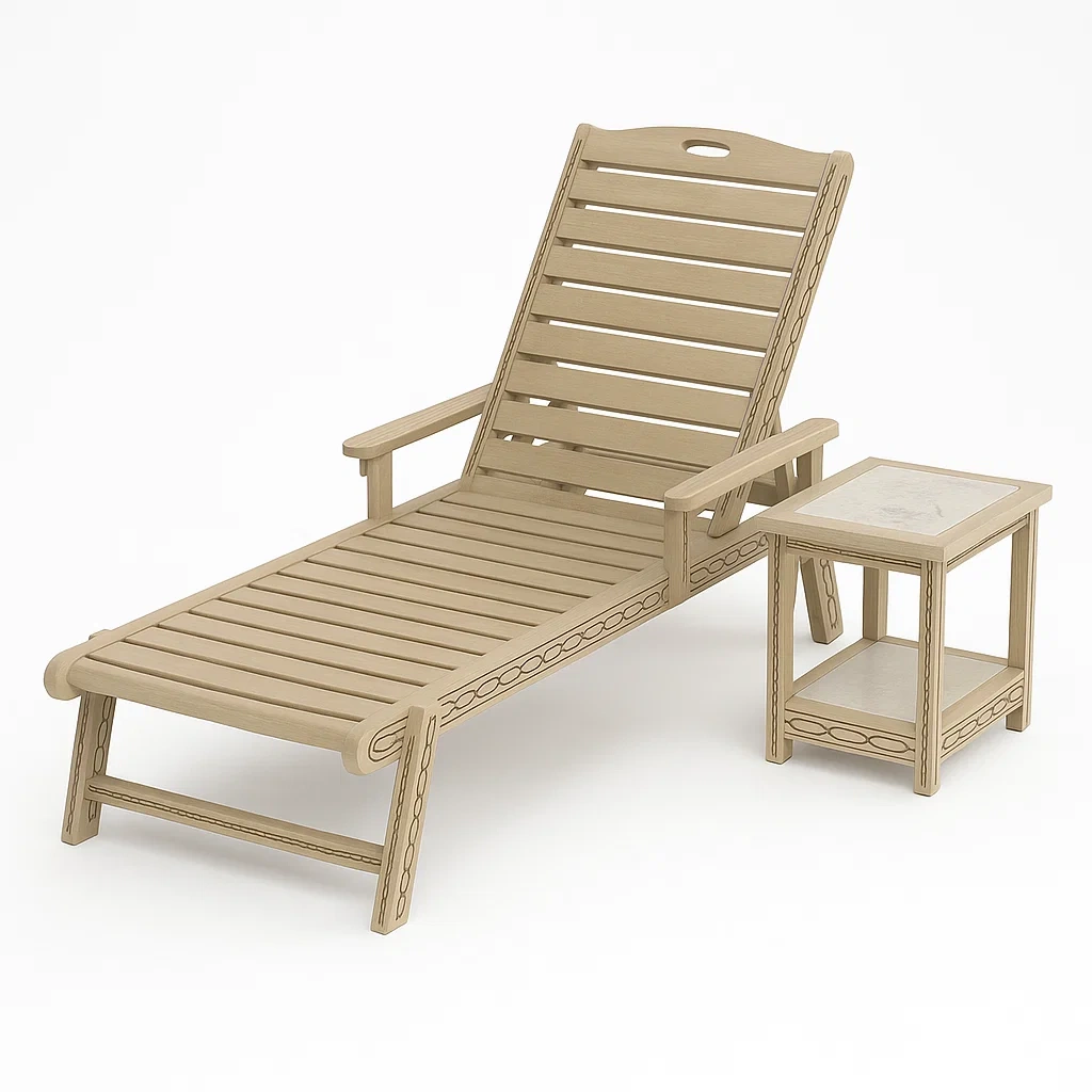 Mobilier de terrasse,Ensemble de chaises longues de terrasse