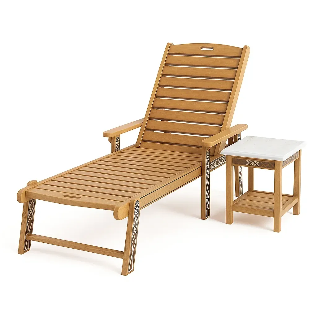 Mobilier de terrasse,Ensemble de chaises longues de terrasse