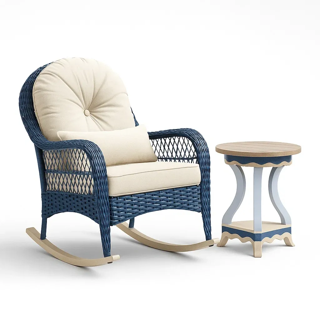 Mobilier de terrasse,Ensemble de fauteuils à bascule de terrasse