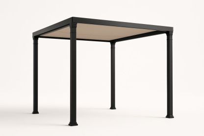 Pergola de Jardin Aluminium Noir 3x3 m-Nordlinea