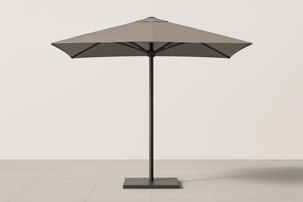 Parasol rectangulaire en métal et polyester Taupe 300 cm-Nordlinea