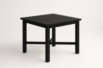 Table carrée extérieure en aluminium noir-Nordlinea