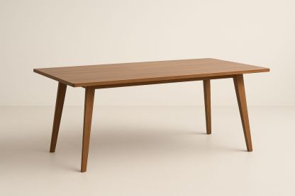 Table rectangulaire en bois Marron 150 cm x 80 cm x 75 cm-Nordlinea