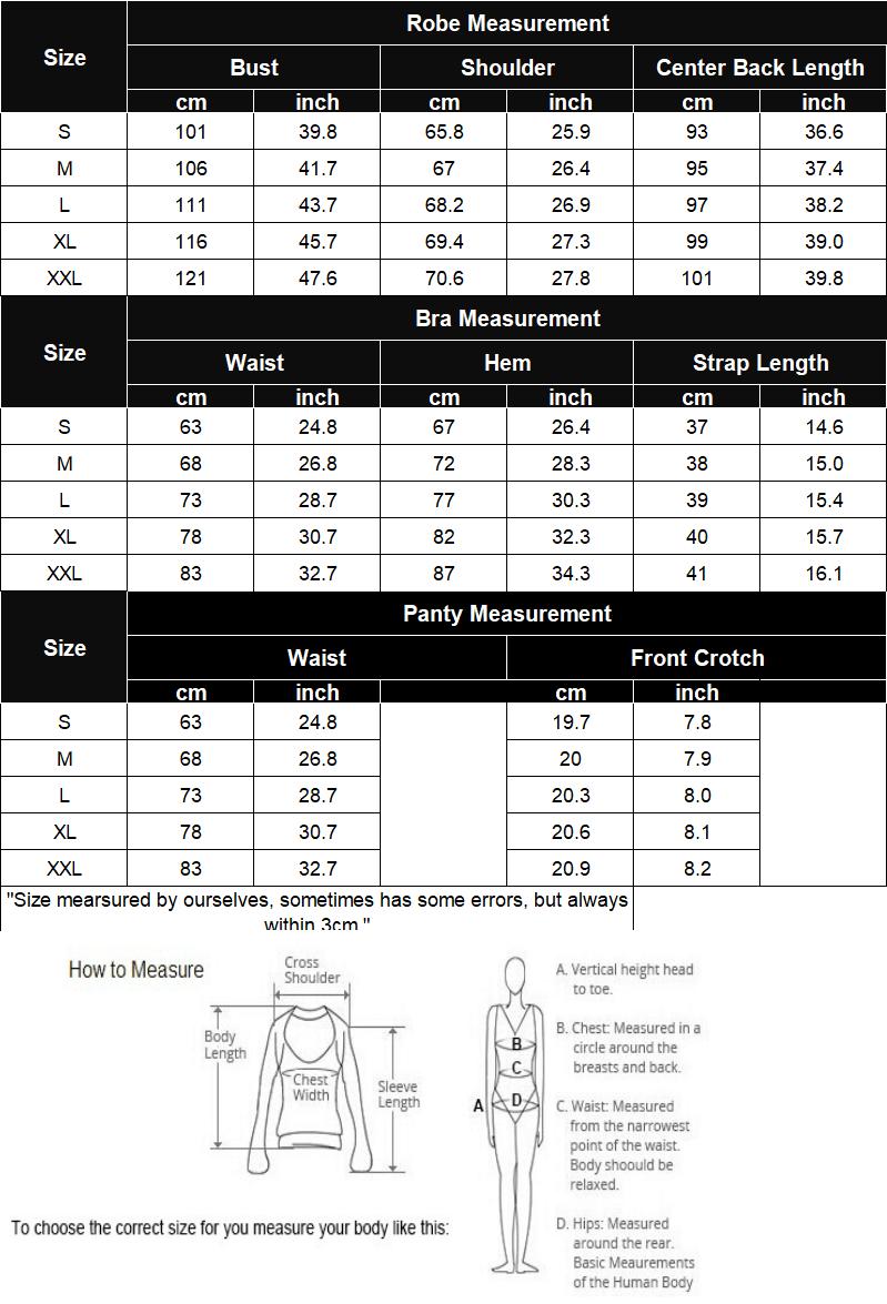 Women's Alluring 3-Piece Lingerie Collection Brassiere and Brief Set featuring Lace Wrap Robe Sleepwear Sheer Night Dress Perfect for Special Occasions and Regular Wear