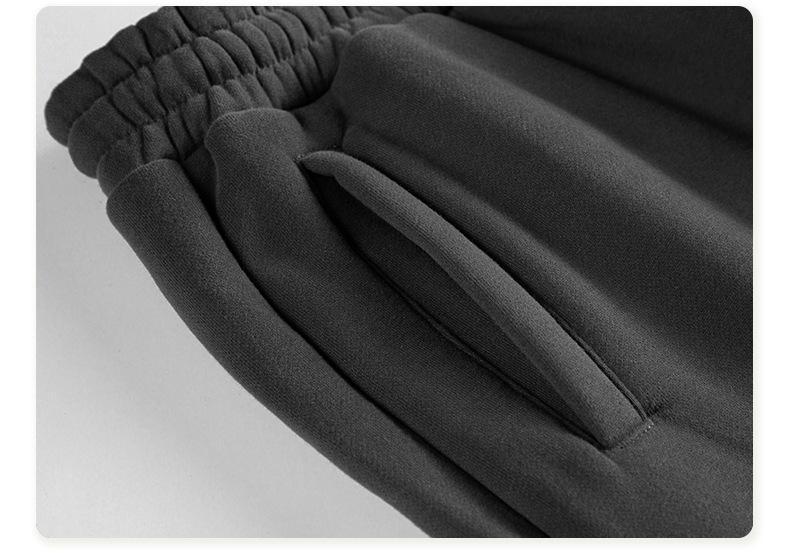 EVELLYHOOTD 600GSM Straight-Leg & Cuffed Baggy Fleece Sweatpants &ndash; Unisex Retro Streetwear for Spring Fall Winter | Soft & Cozy Fit【2025 New Drop】