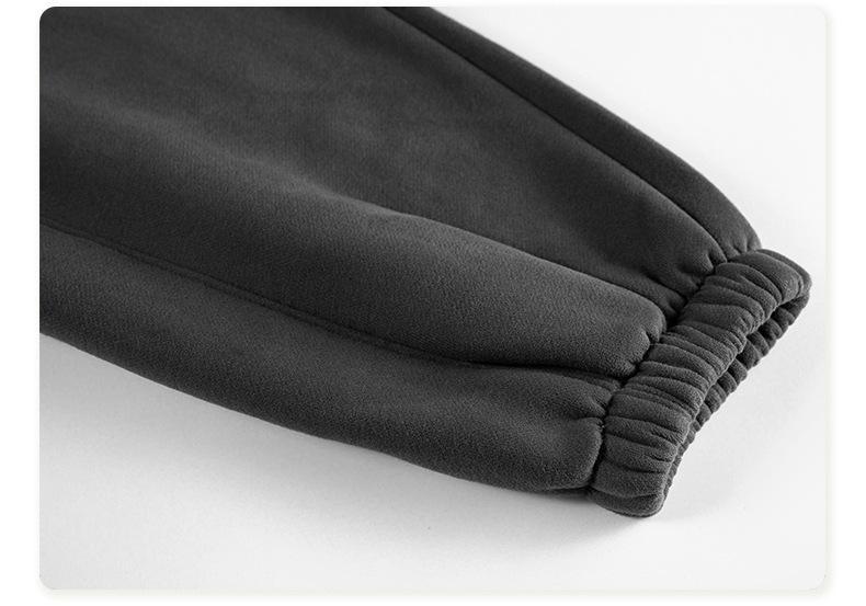 EVELLYHOOTD 600GSM Straight-Leg & Cuffed Baggy Fleece Sweatpants &ndash; Unisex Retro Streetwear for Spring Fall Winter | Soft & Cozy Fit【2025 New Drop】