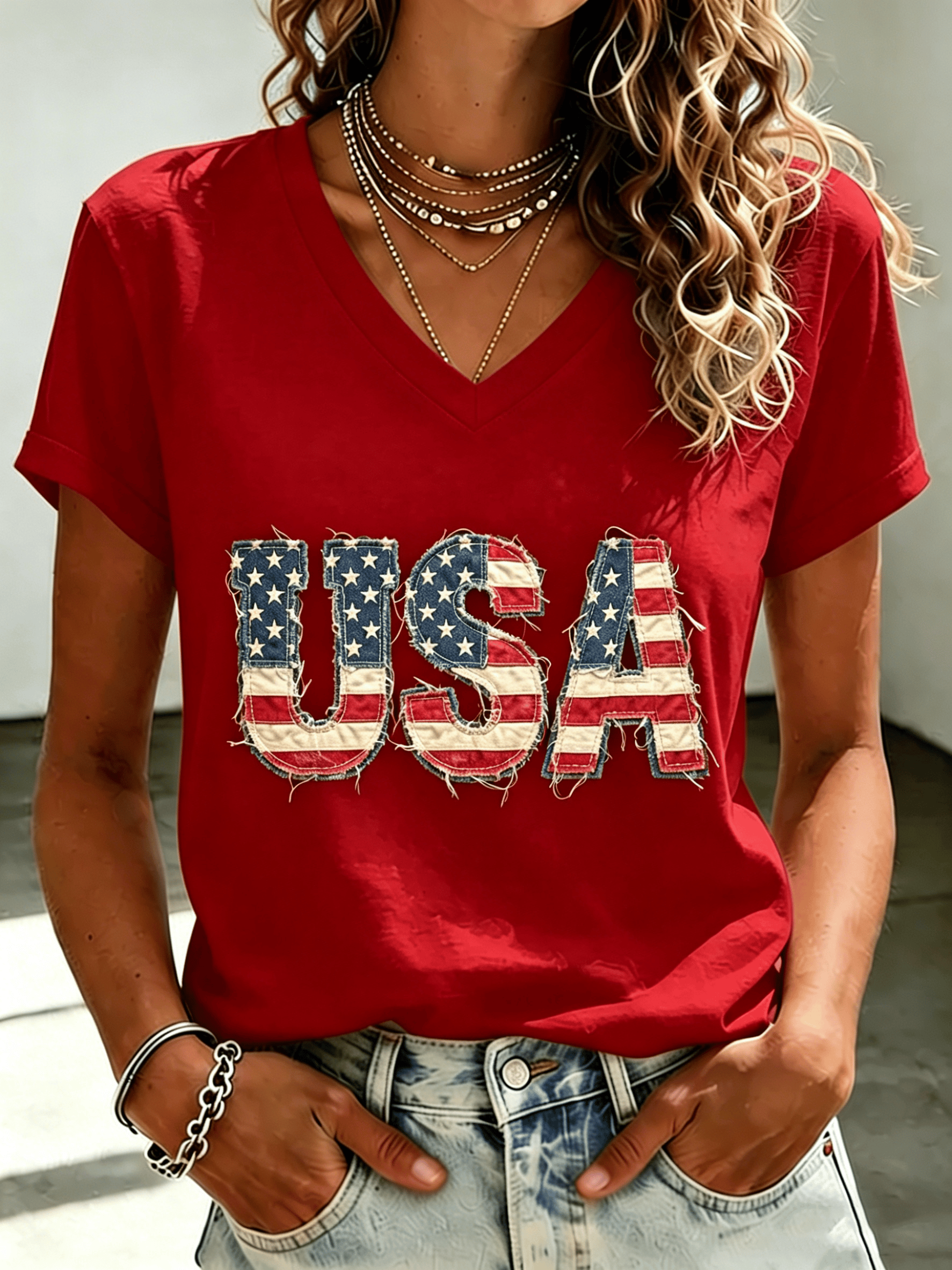 Women's USA 250th Anniversary Print T-Shirt