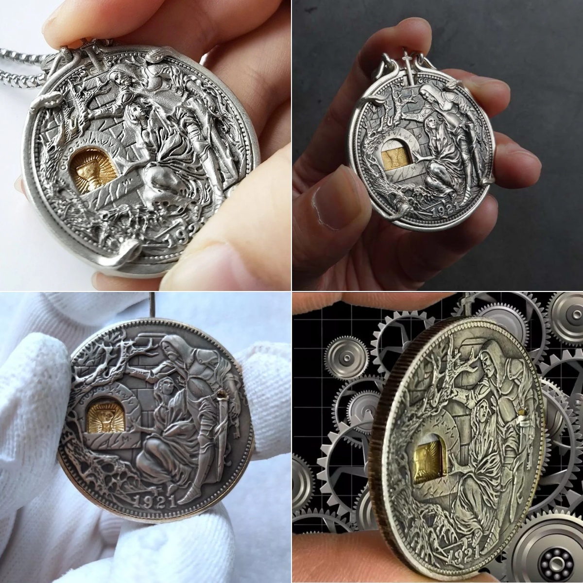 Wanderer Morgan Silver Dollar -- Movable Mechanical Coin