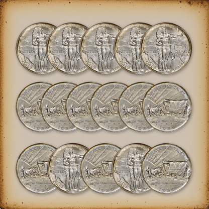 [Complete Set]1926-1939 Oregon Trail Commemorative Half-Dollar