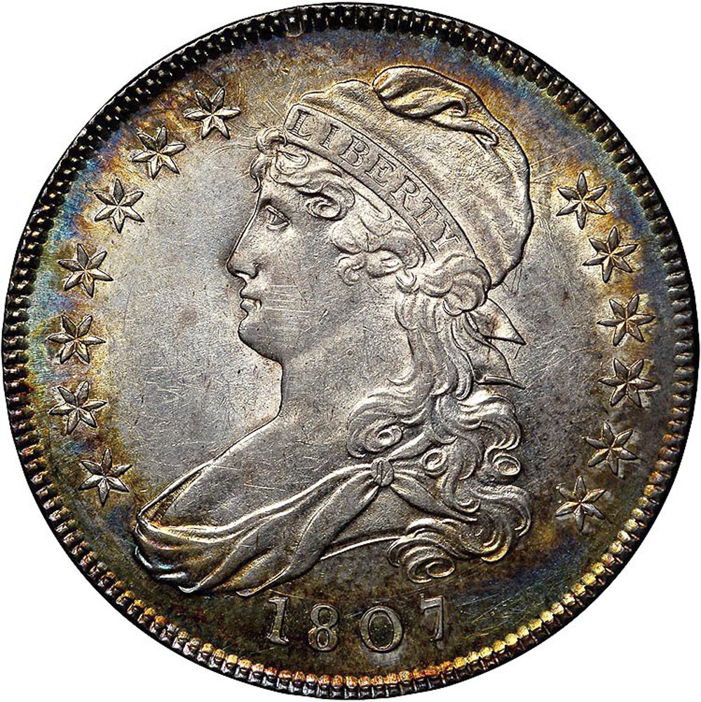 Last 5 sets!!! 1807-1836 50c Liberty Hooded Bust Engraved Edge Silver Dollar