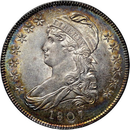 Last 5 sets!!! 1807-1836 50c Liberty Hooded Bust Engraved Edge Silver Dollar