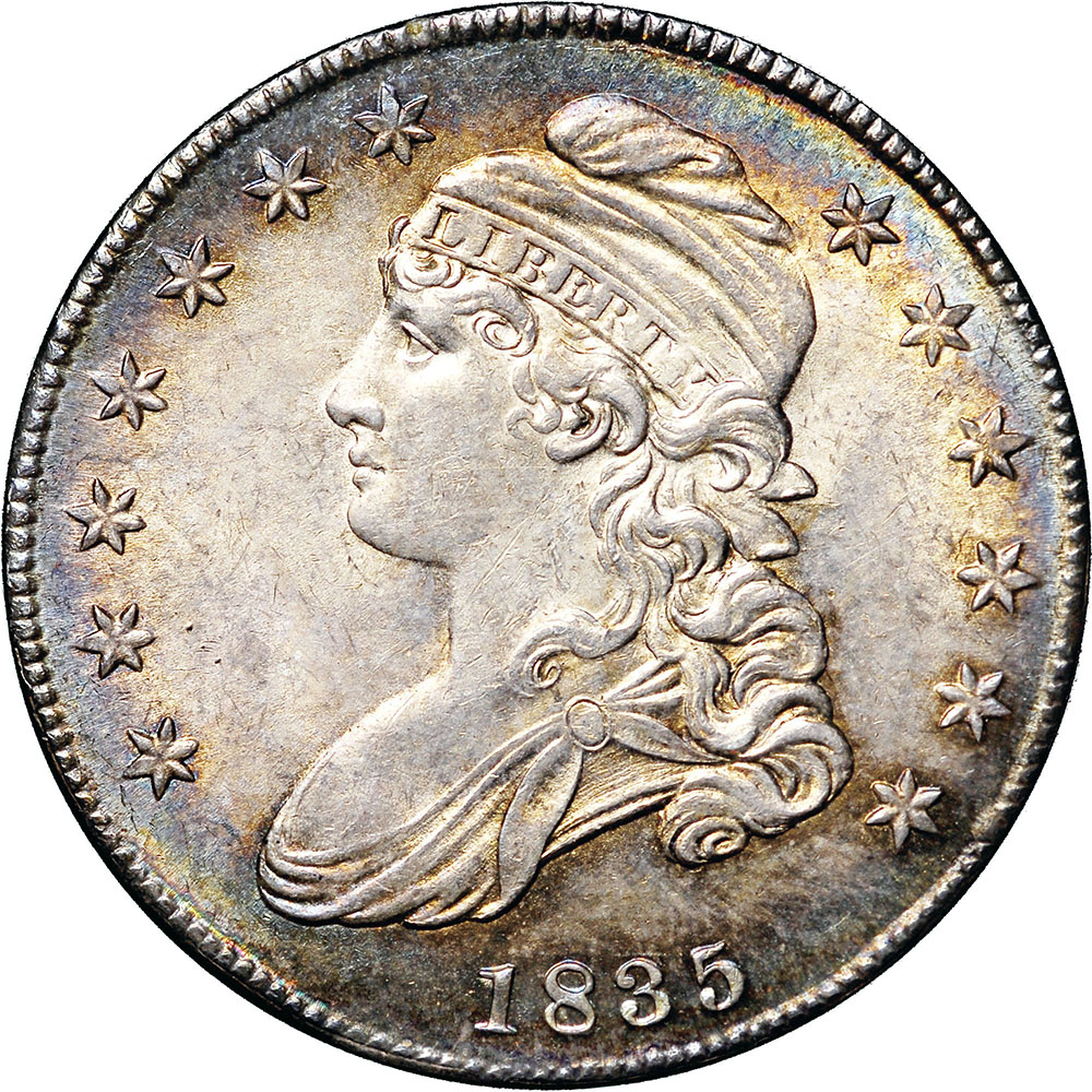 Last 5 sets!!! 1807-1836 50c Liberty Hooded Bust Engraved Edge Silver Dollar