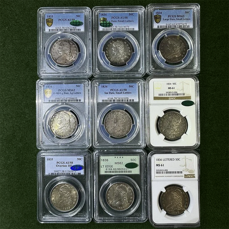 Last 5 sets!!! 1807-1836 Liberty Capped Bust Lettered Edge Half Dollars