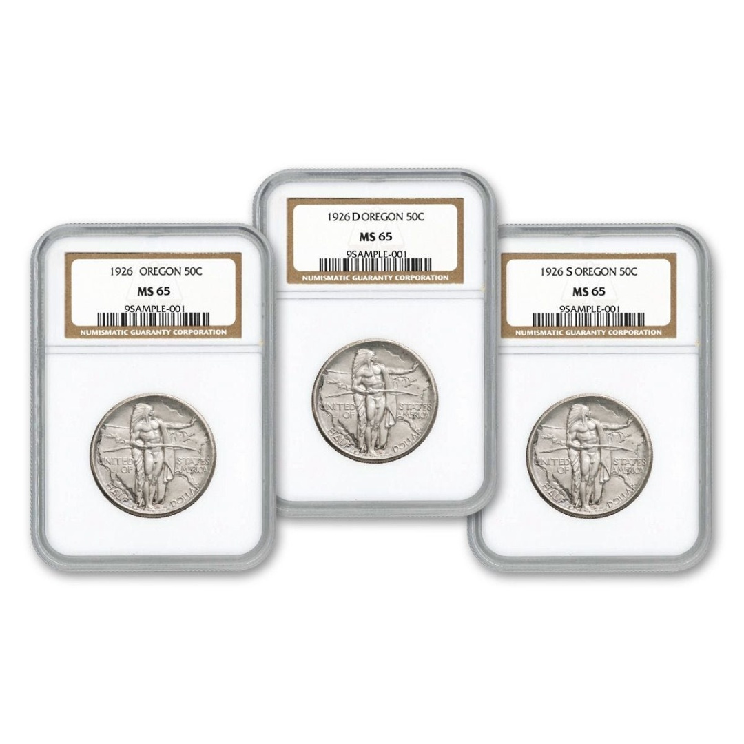 [Complete Set]1926-1939 Oregon Trail Commemorative Half-Dollar