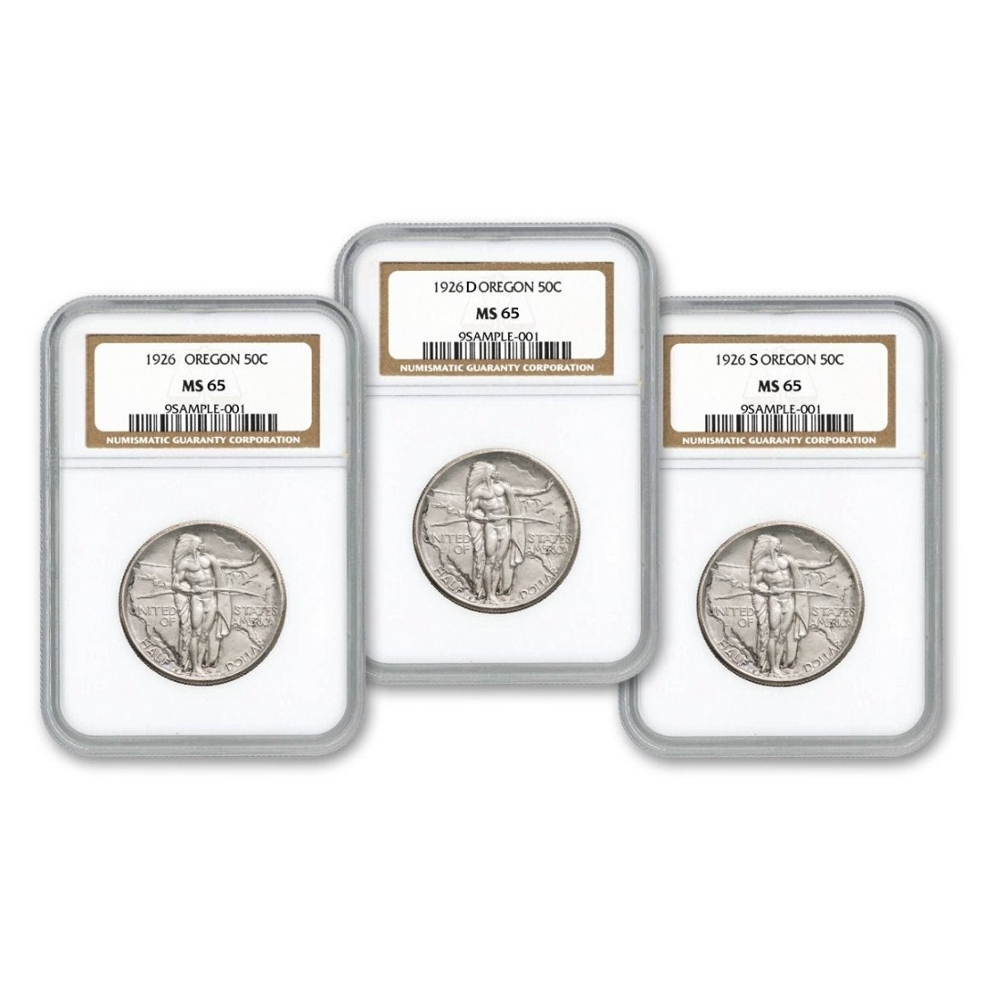 [Complete Set]1926-1939 Oregon Trail Commemorative Half-Dollar