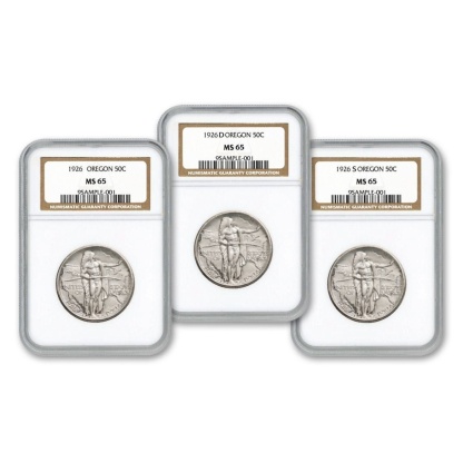 [Complete Set]1926-1939 Oregon Trail Commemorative Half-Dollar